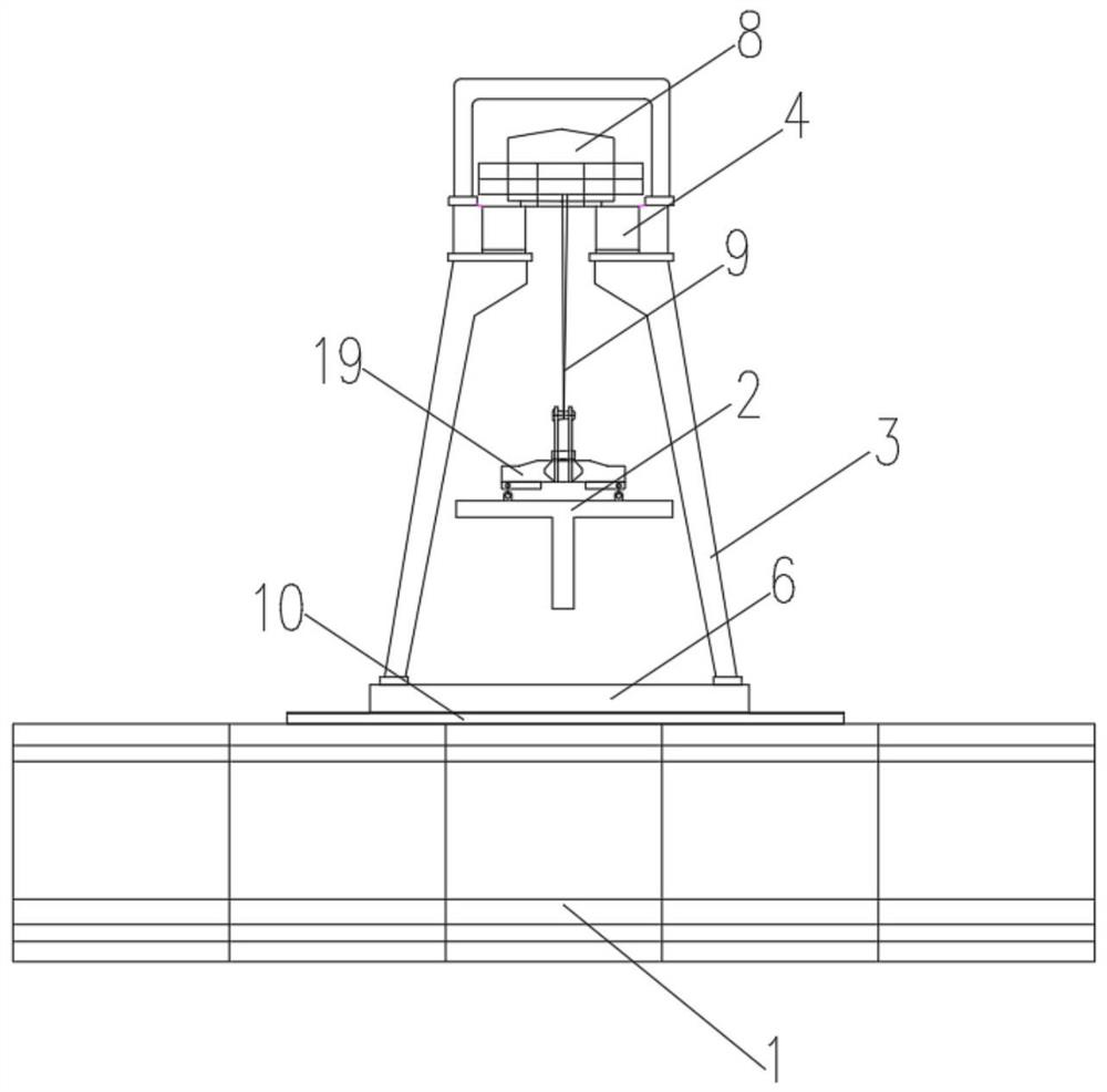 Double-side synchronous hoisting equipment suitable for after-assembled cantilevers of composite-section segmental beam bridge and construction method