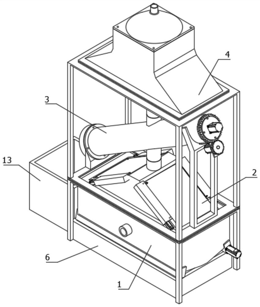 High-efficiency coking waste gas treatment device