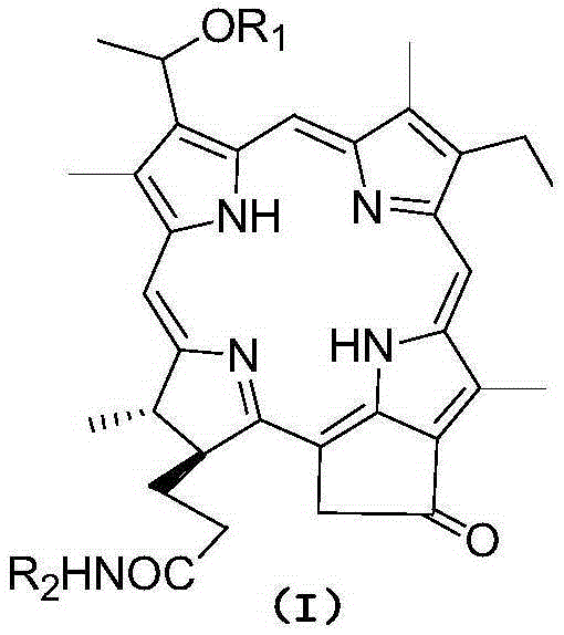 Pyropheophorbide-a ether amino acid derivative as well as preparation method and application thereof