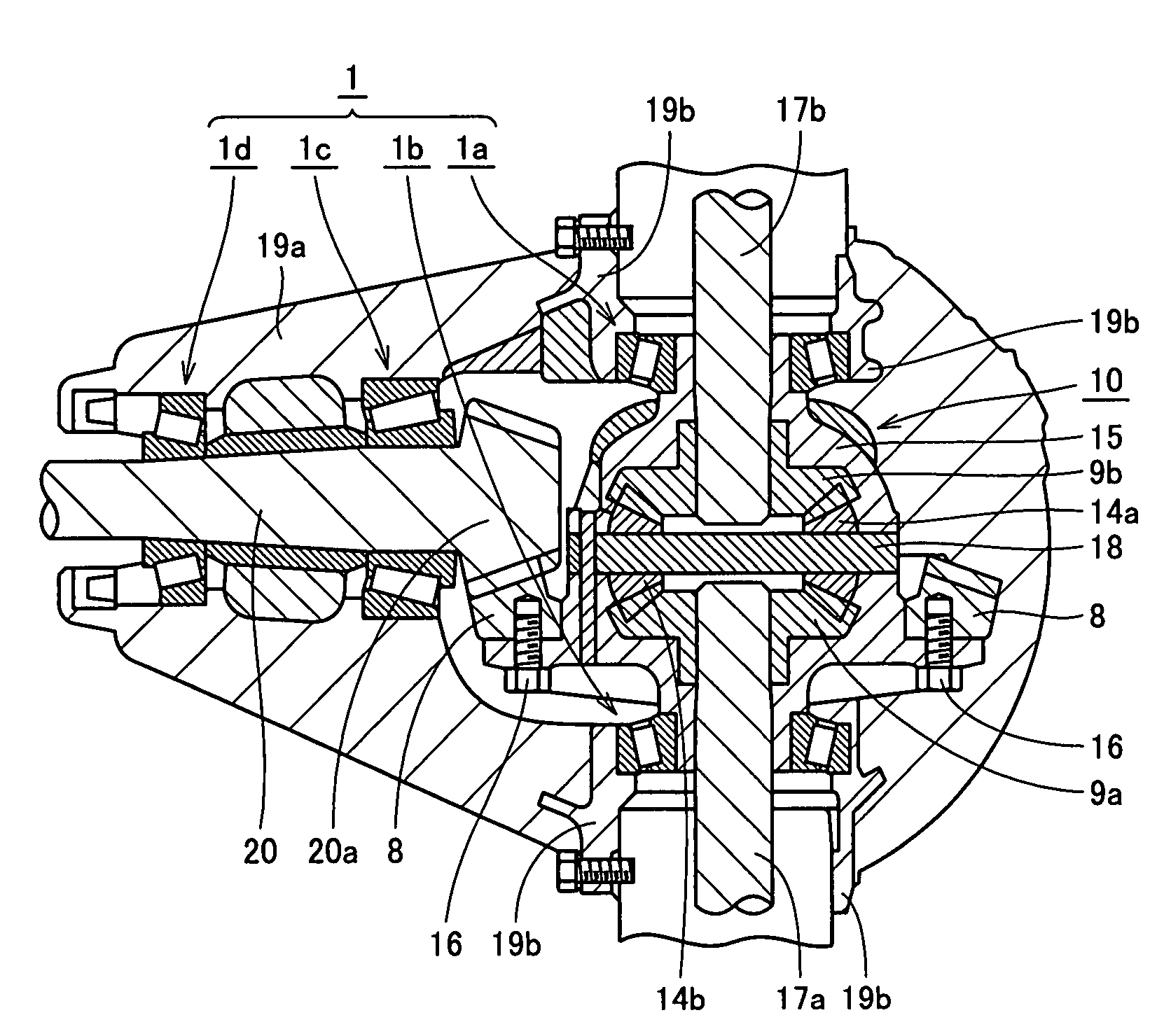 Differential support structure, differential's component, method of manufacturing differential support structure, and method of manufacturing differential's component