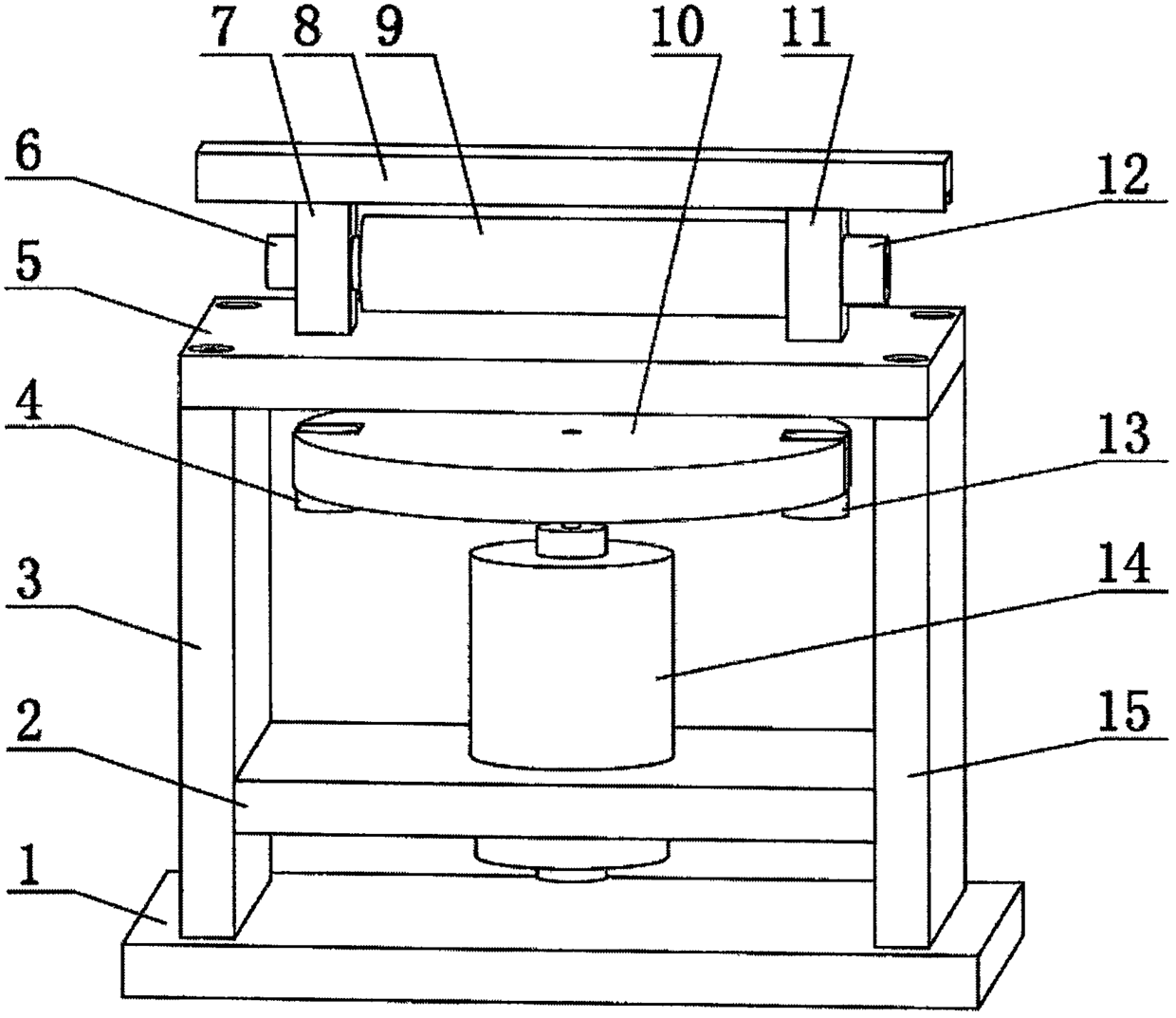 A single-rotation permanent magnet clamped linear stepping piezoelectric actuator and a driving method of the actuator