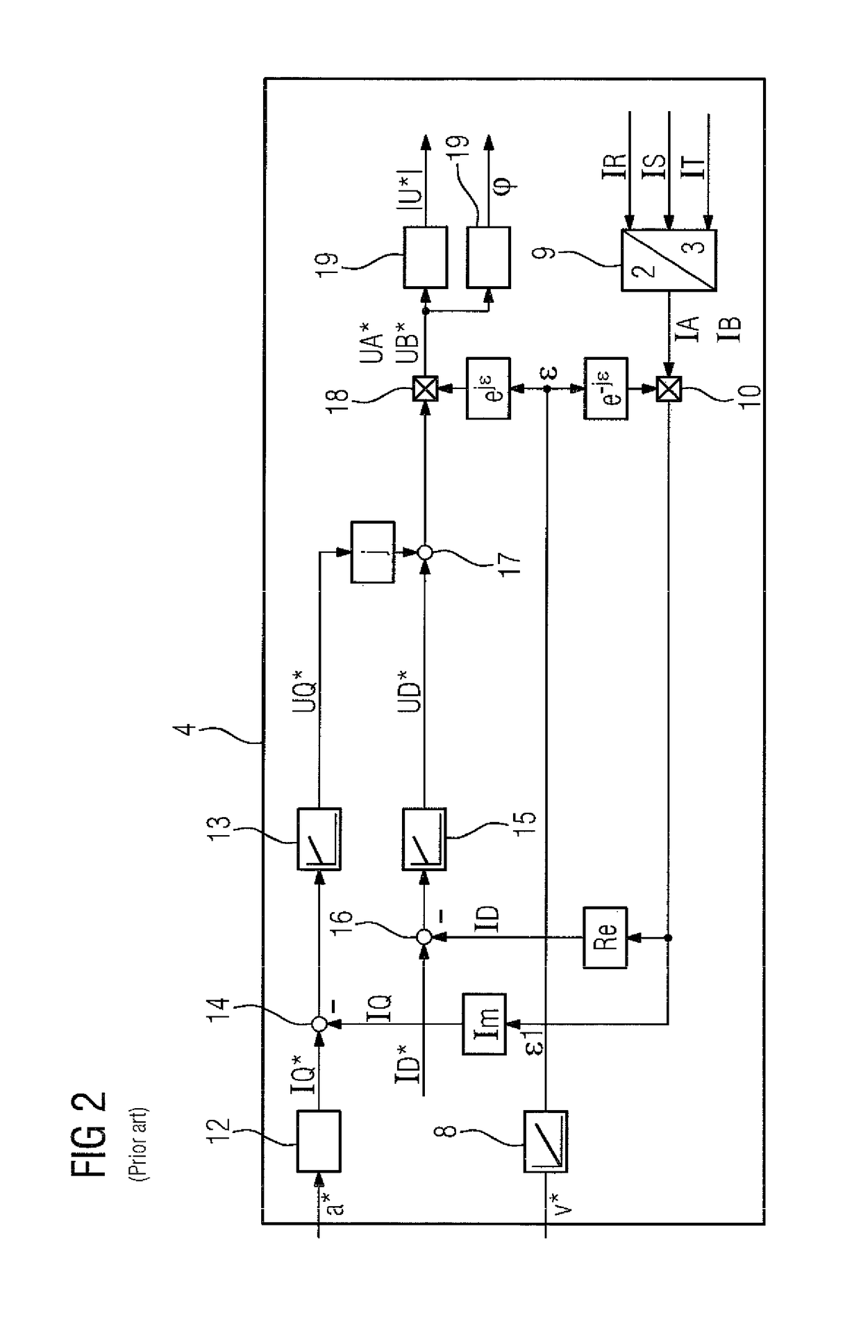 Efficient damping of vibrations of an electric machine