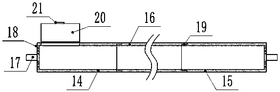 A field straw burning grain drying device