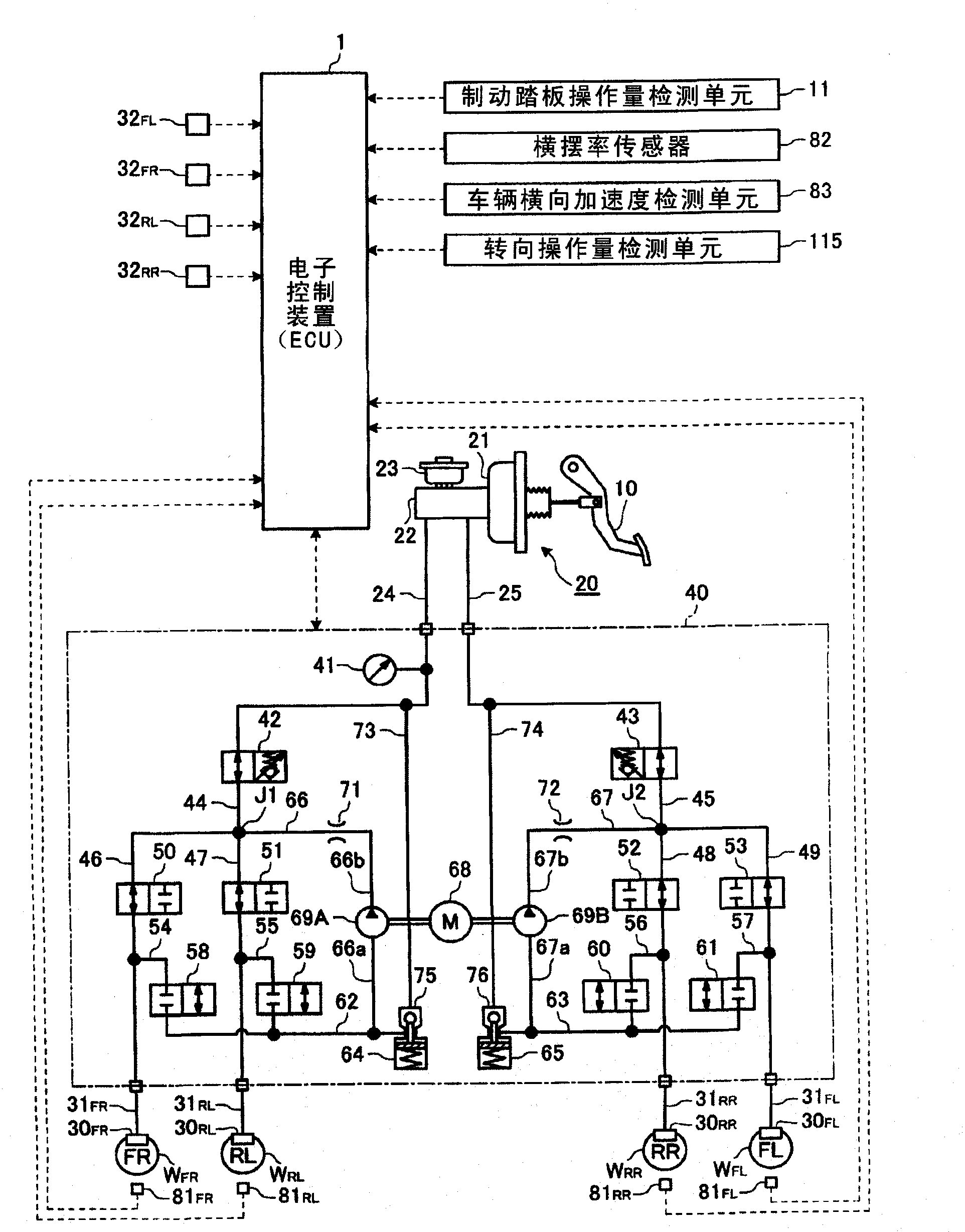 Braking control device