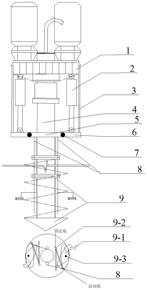 Cast-in-place pile construction method suitable for drilling and bottom expanding device