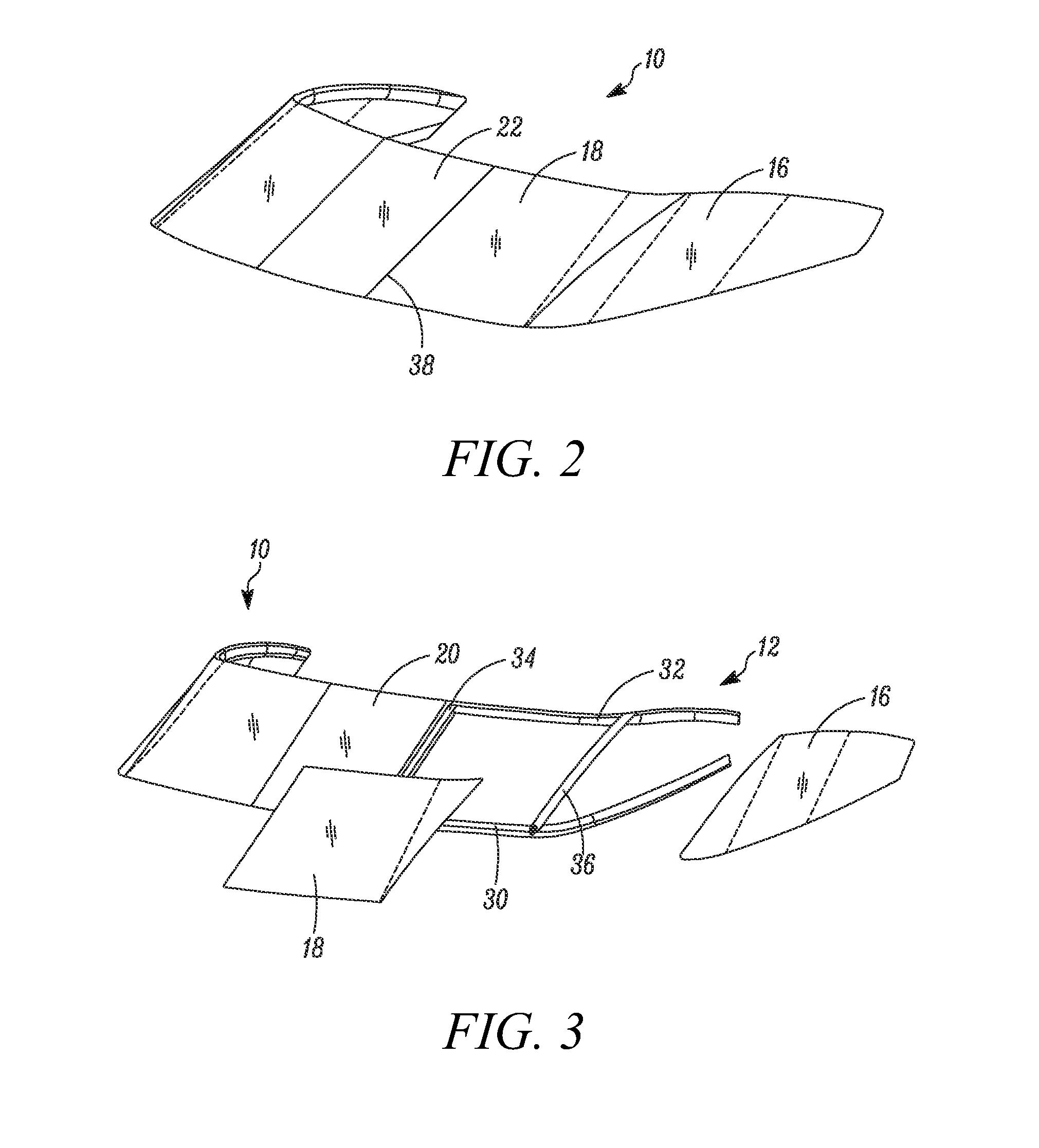 Boat windshield with hidden frame structure