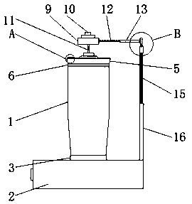 Cutting device for bottom of glass