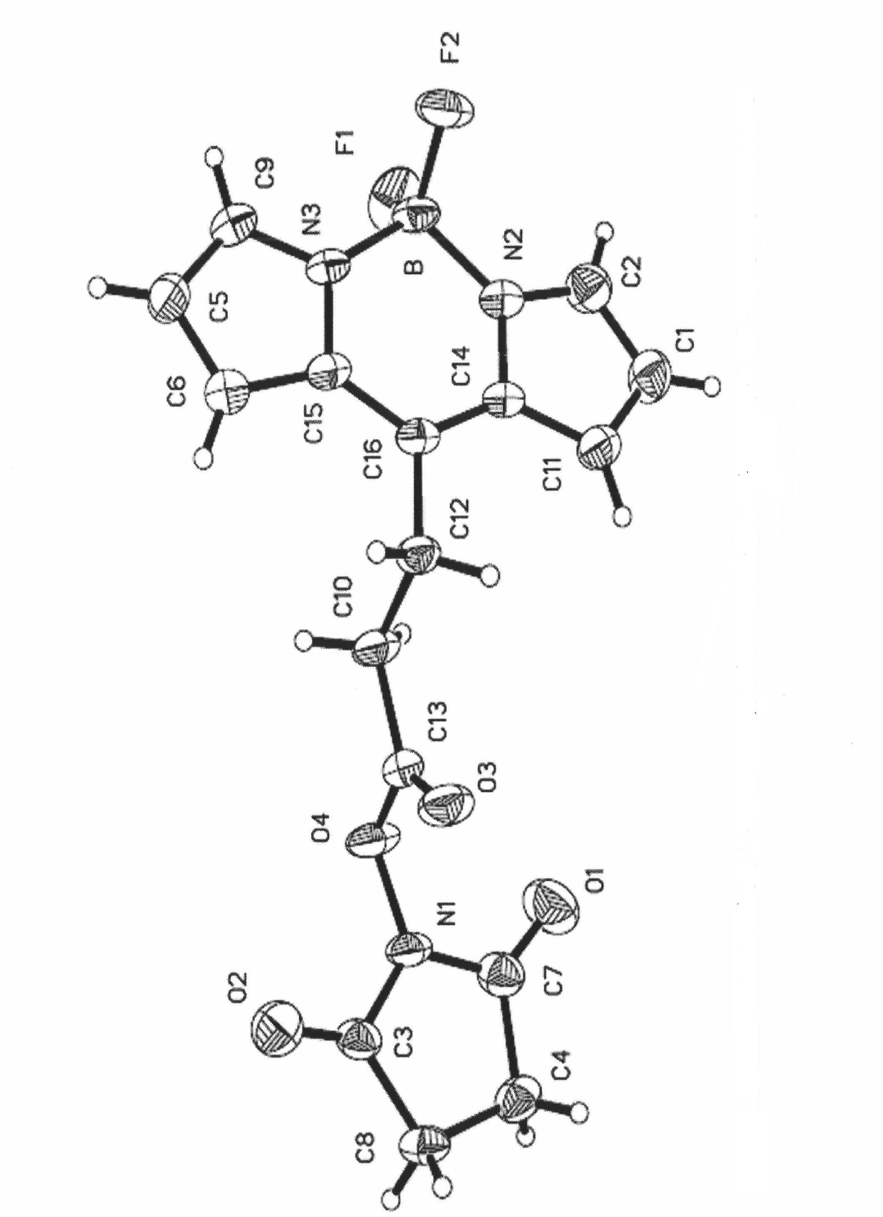 Type I boron fluoride complex dipyrromethene dye, and preparation method and application thereof