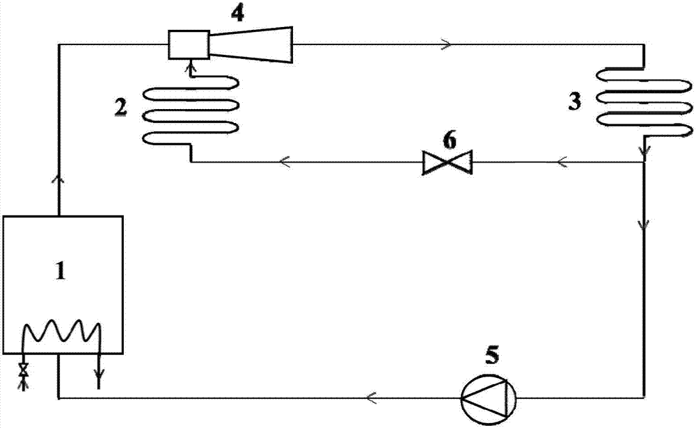 Method for setting generating temperature of steam compression-enhanced ejector refrigeration system during designing based on 'exergy' efficiency calculation