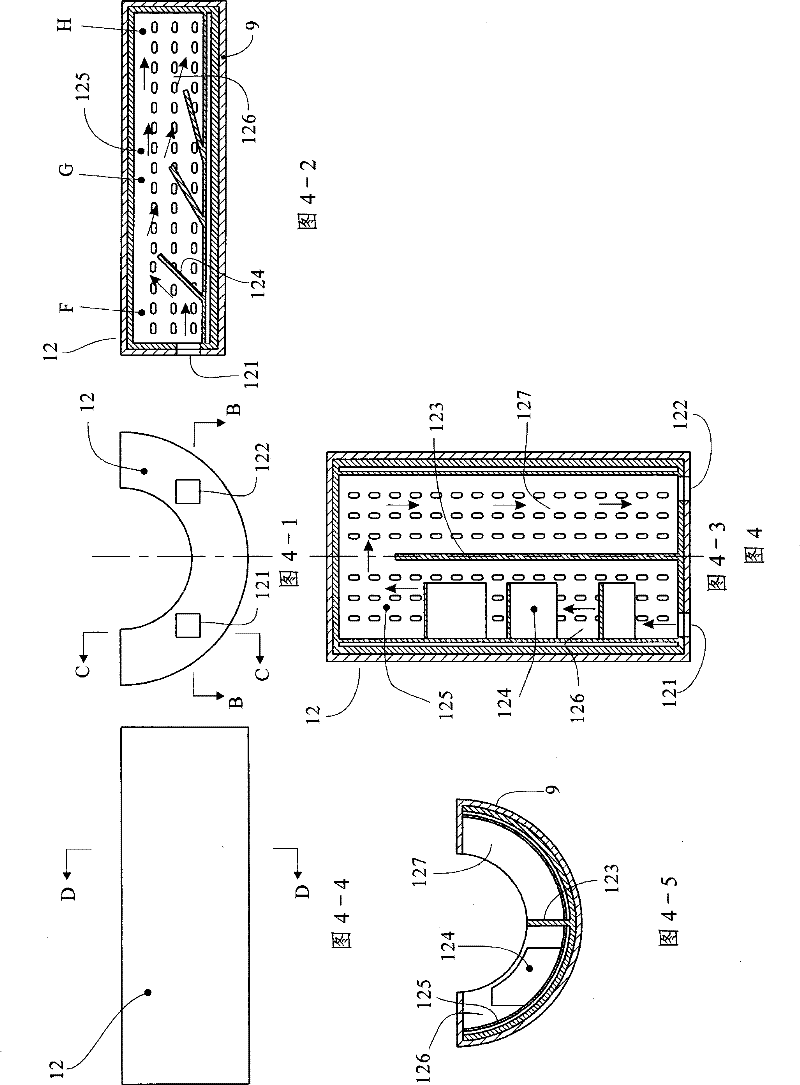 Gas ironing method for broad width fabric and gas type large-sized ironing unit