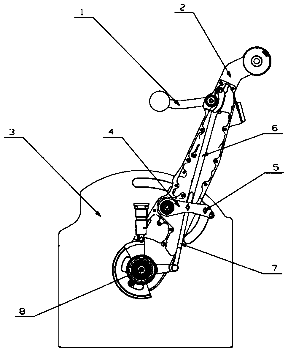 Forward and reverse thrusting interlocking mechanism