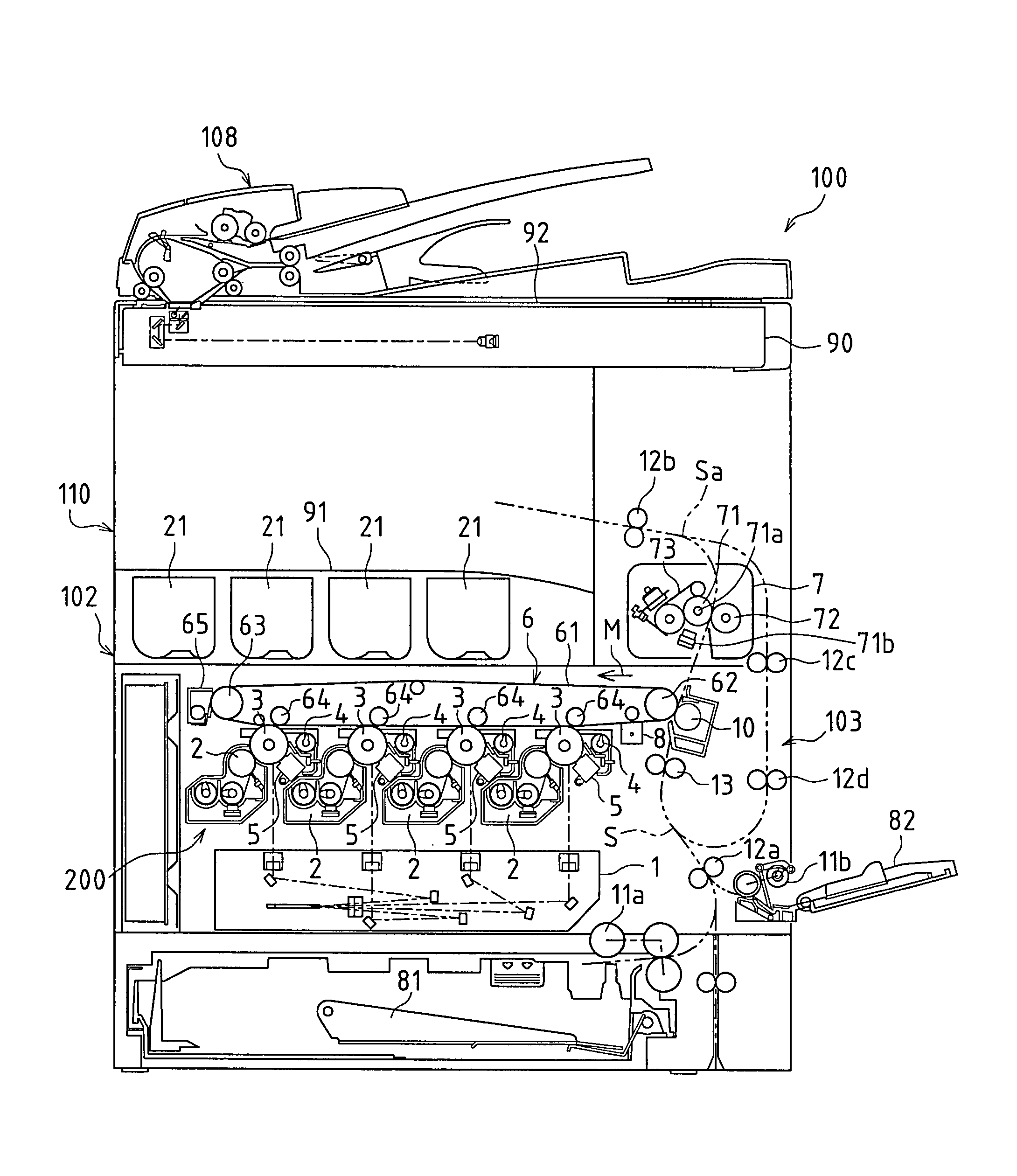Image forming apparatus with resin frame and method for molding the resin frame