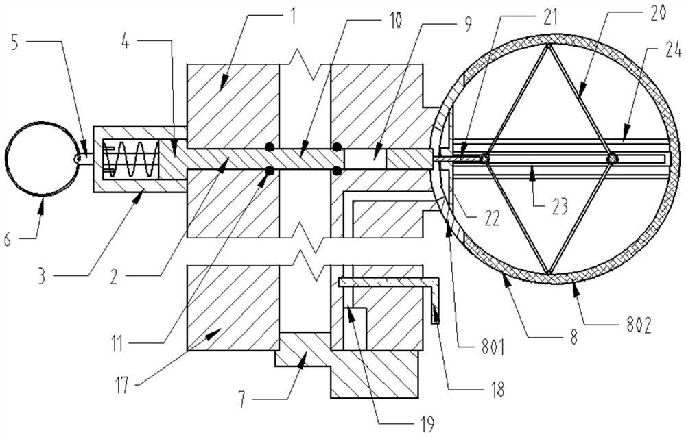 Liquid medicine conveying device for clinical medical treatment