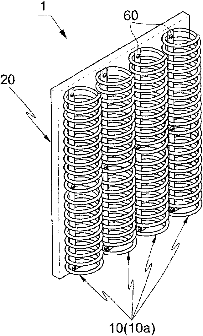 Heat dissipating device having linear heat dissipating unit and fanless led lamp using the device