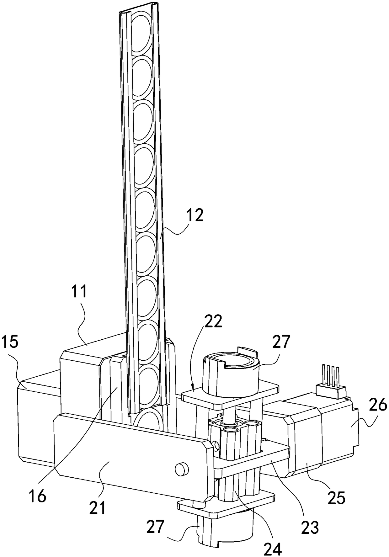 Vertical gasket taking whole machine robot