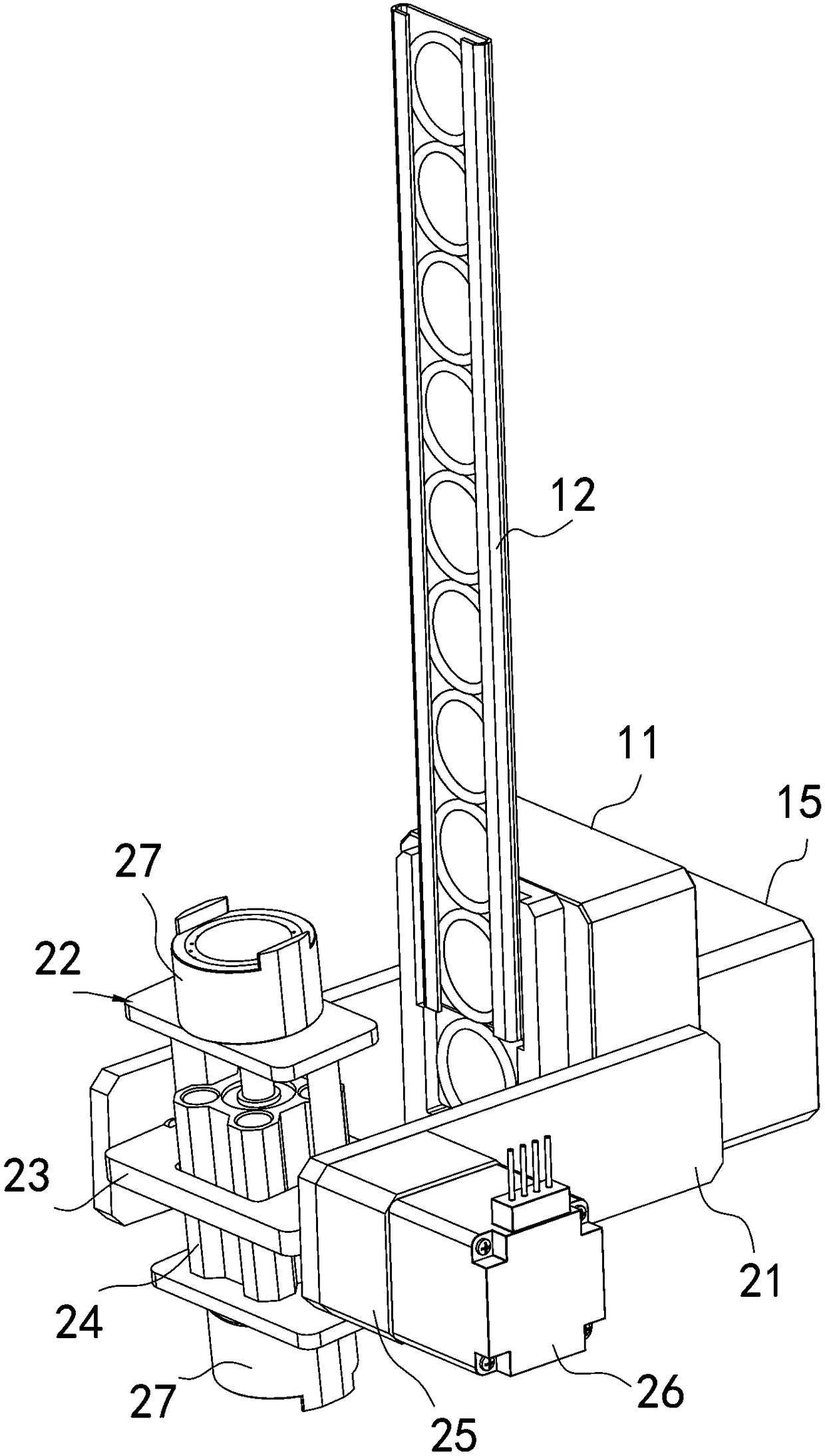 Vertical gasket taking whole machine robot