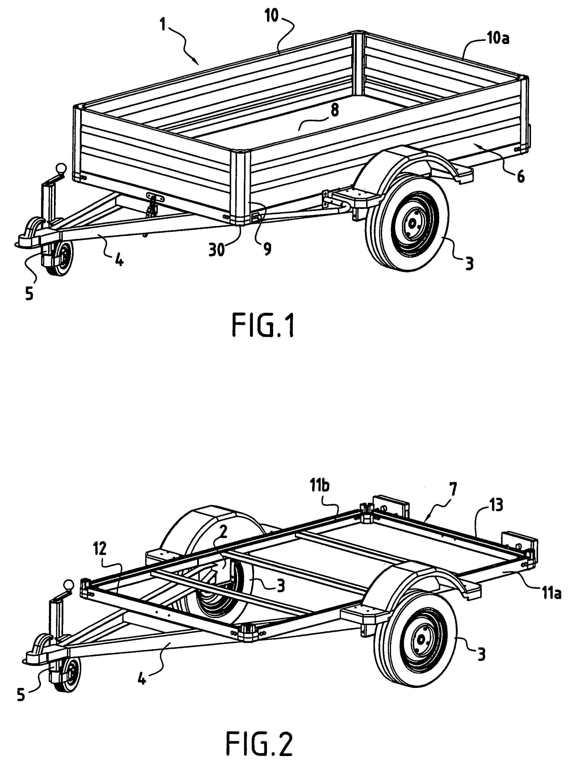 Multipurpose and evolutive road trailer