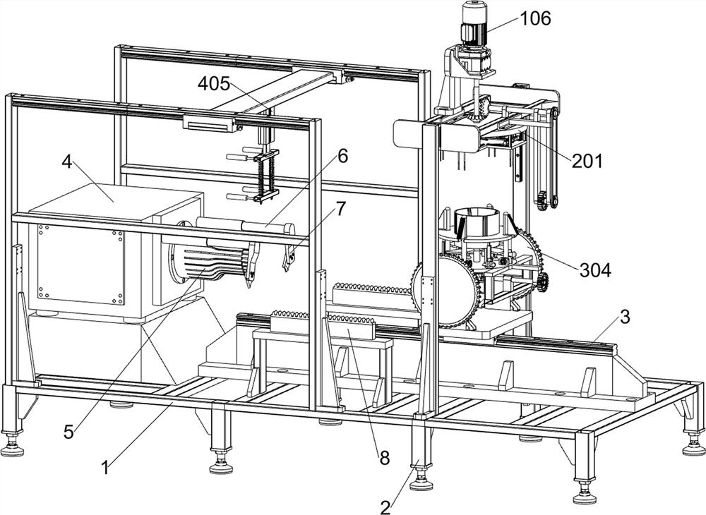 A motor prefabricated winding embedding equipment