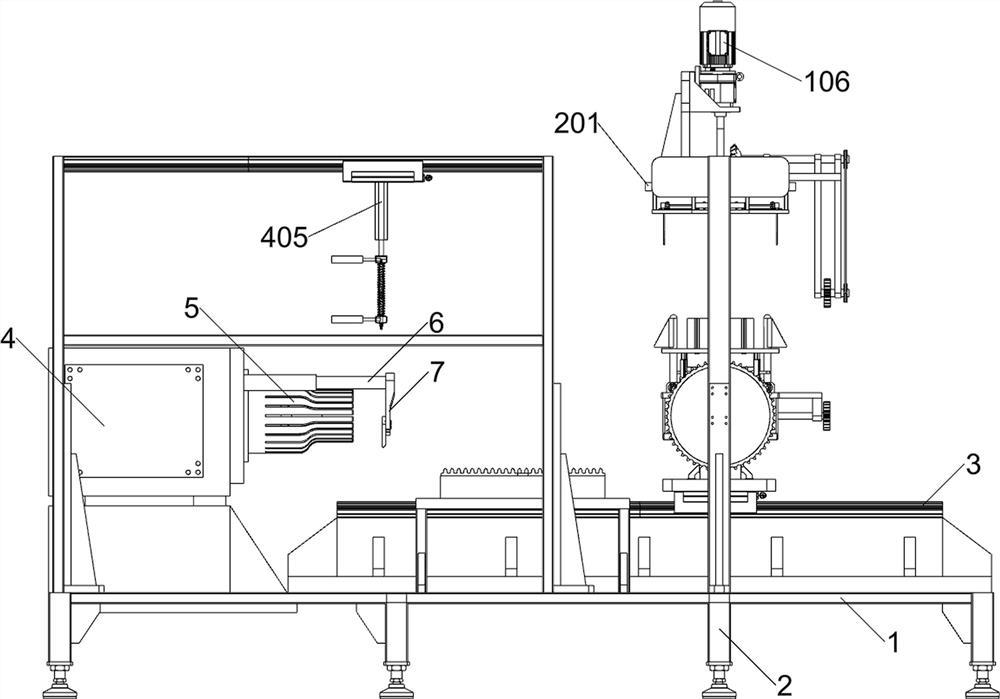 A motor prefabricated winding embedding equipment