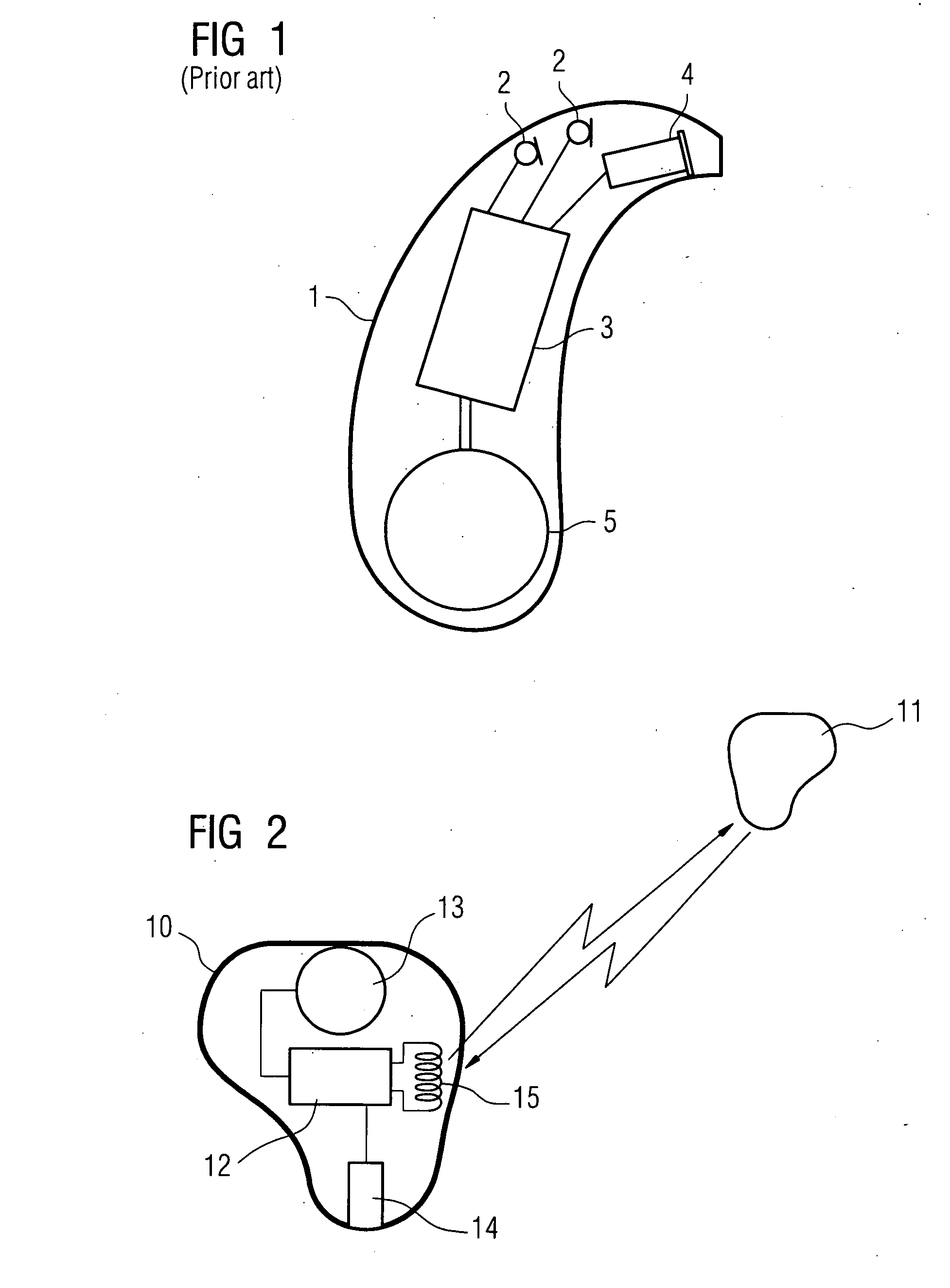 Hearing apparatus with low-interference receiver control and corresponding method