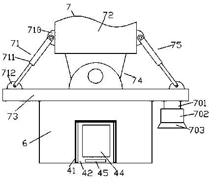 Garbage compression device