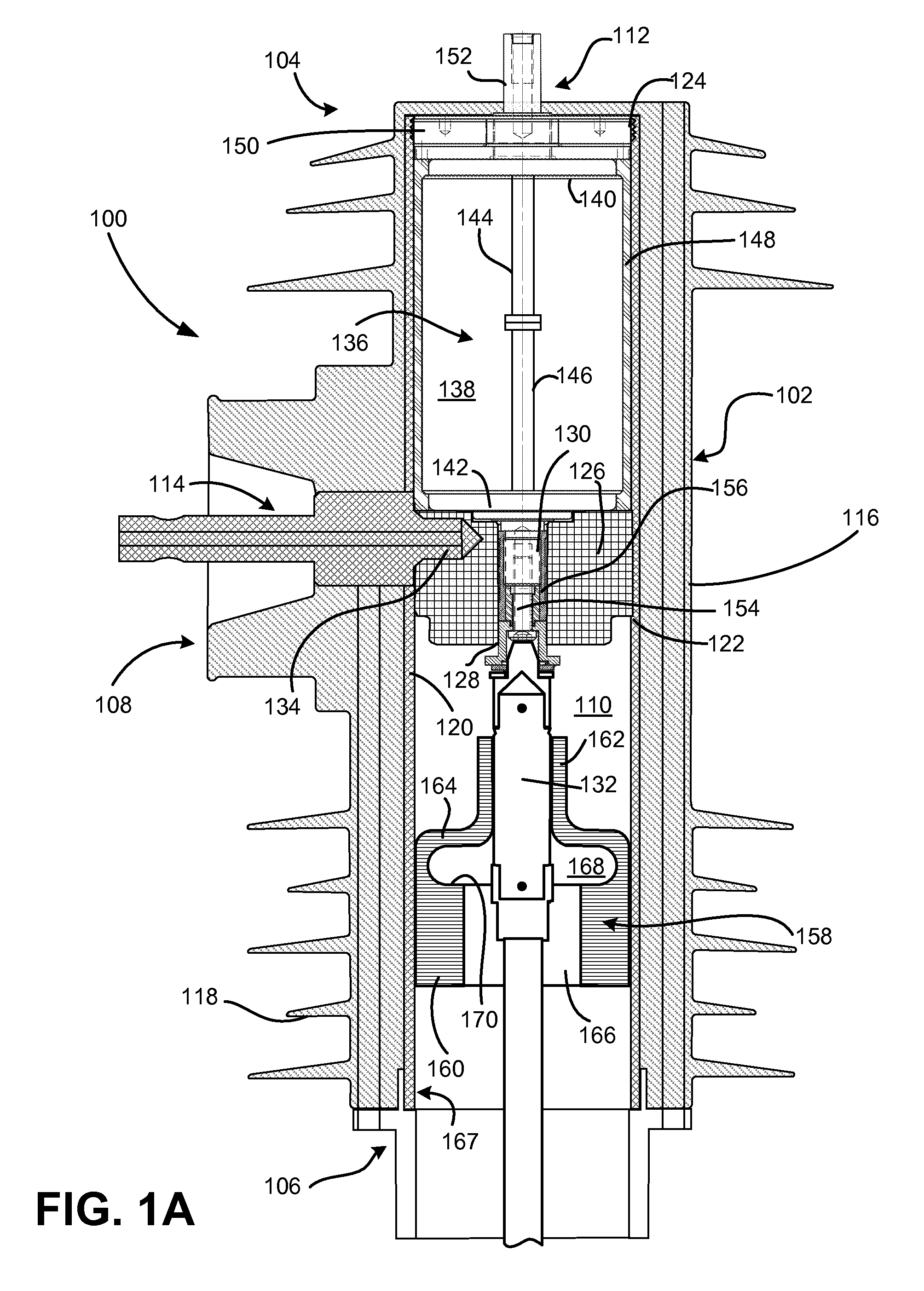 Flexible seal for high voltage switch
