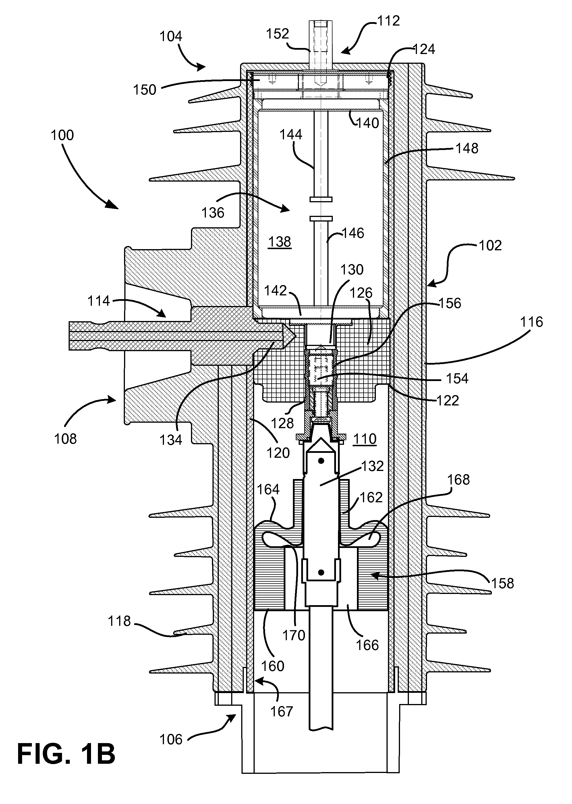 Flexible seal for high voltage switch