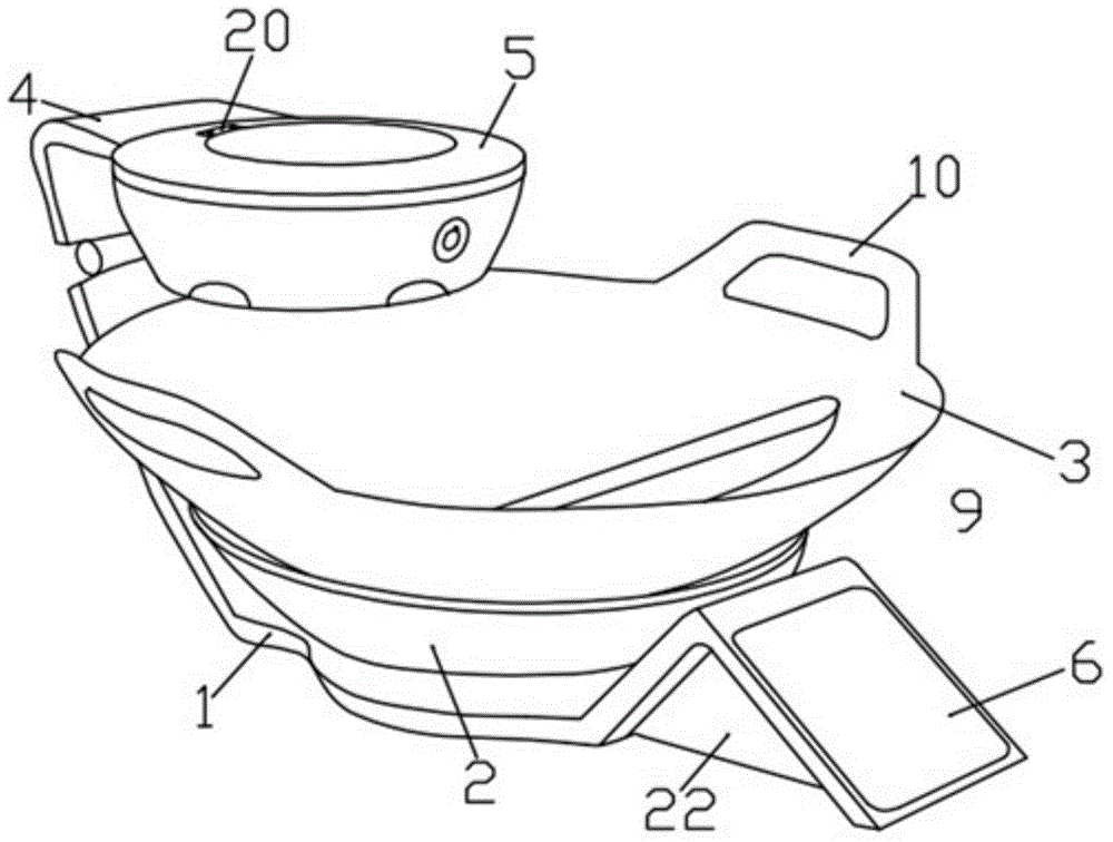 Electrical heating wok with automatic vegetable cutting device