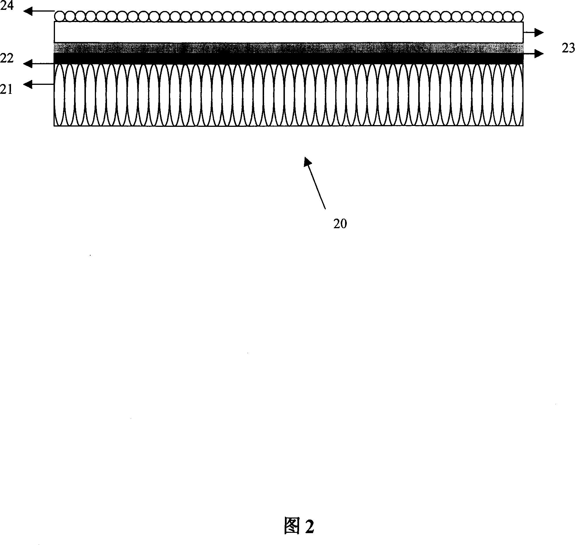 Structure of material with sereo depth-field effect and making method therefor