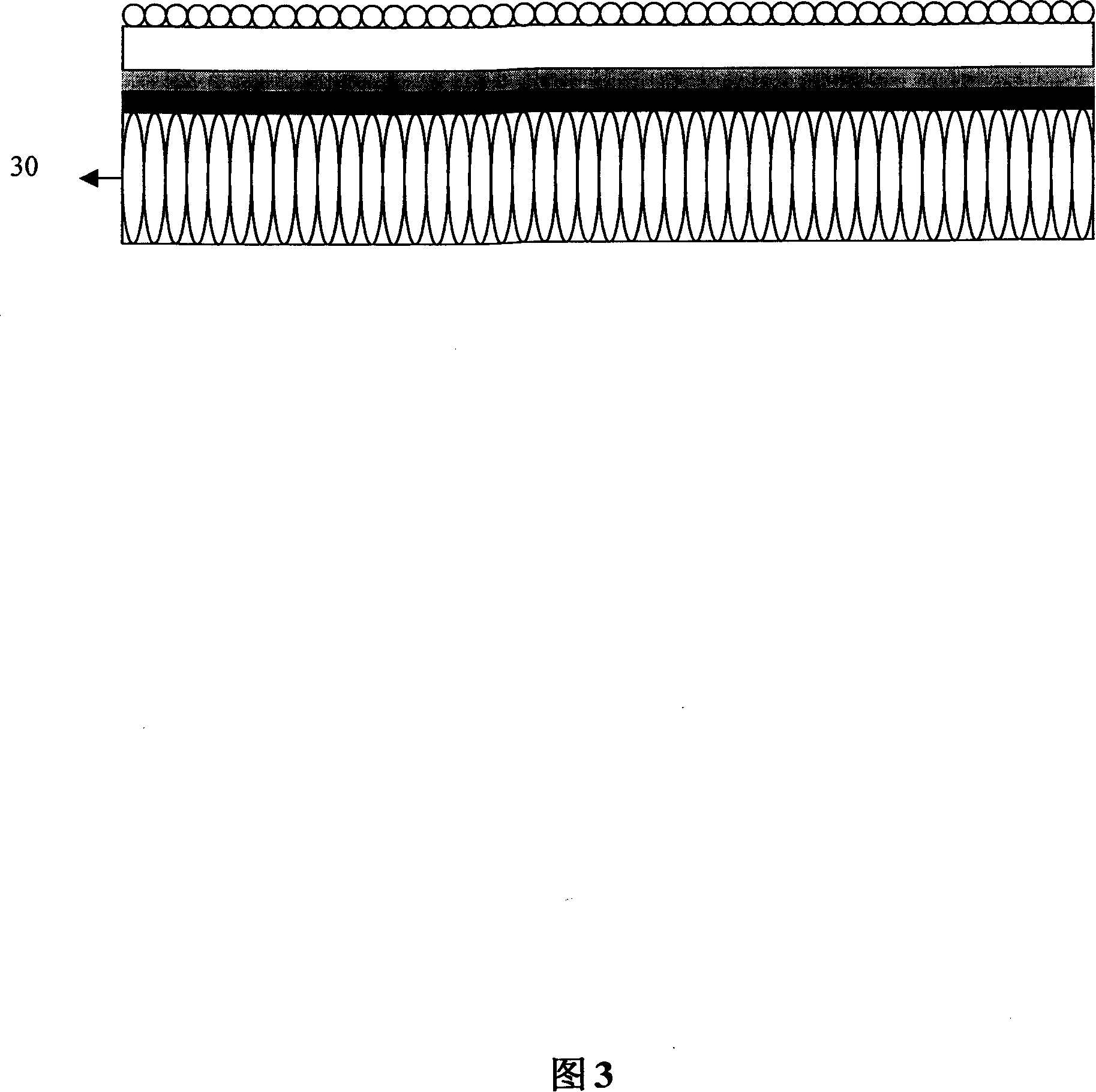Structure of material with sereo depth-field effect and making method therefor