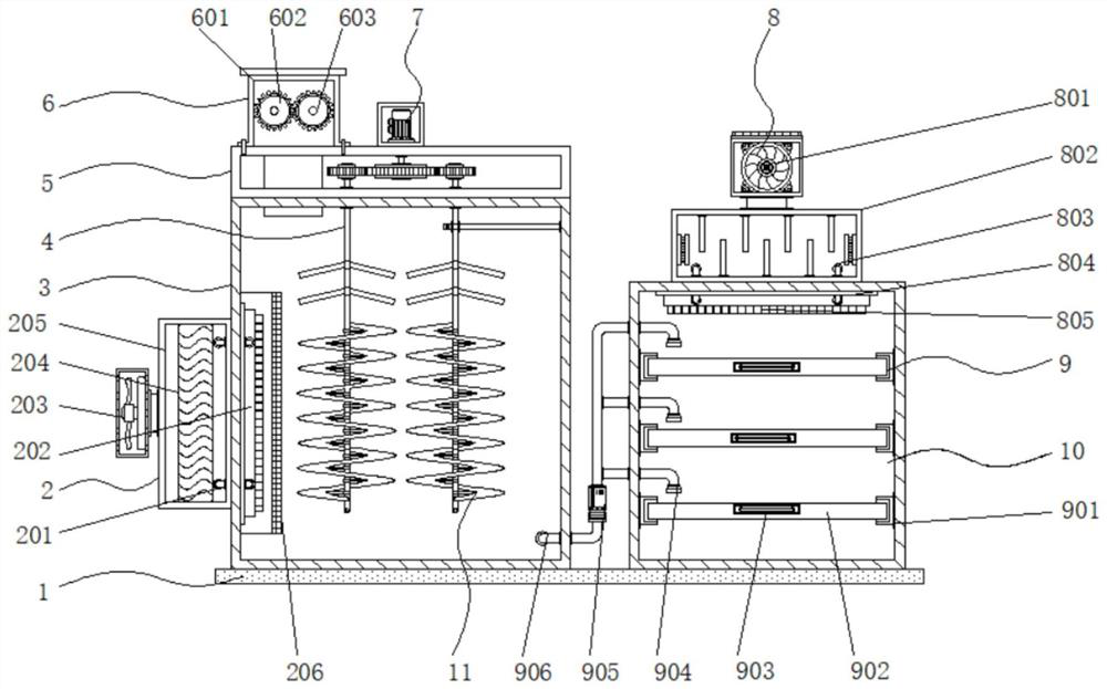 Biodegradable plastic film preparation device