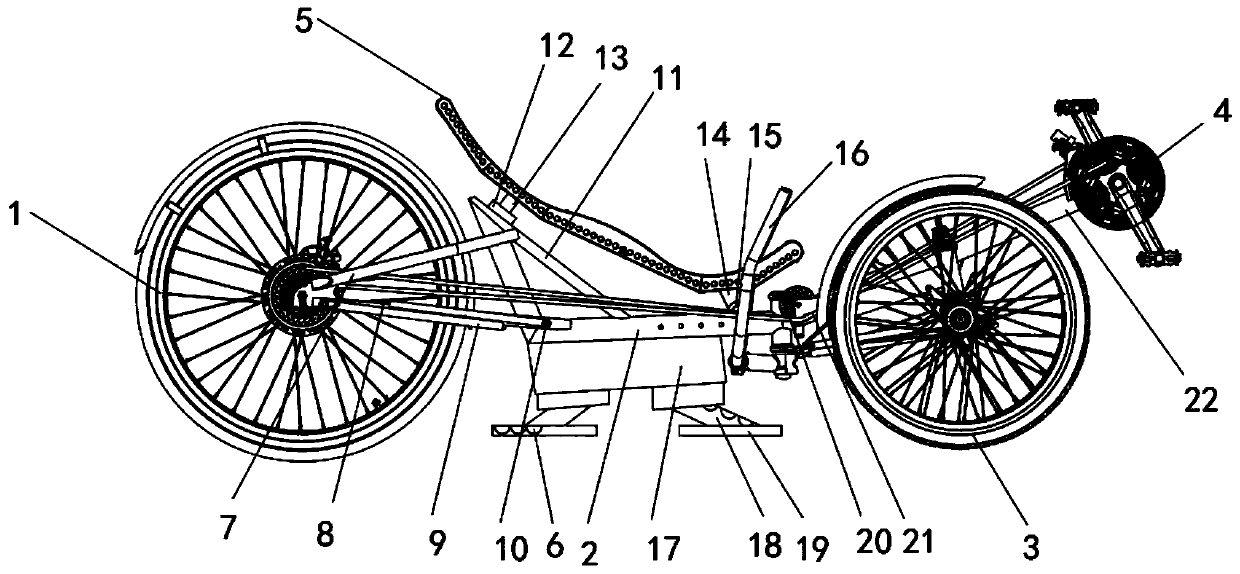 Adjustable walking assisting device for elderly rehabilitation nursing and working method thereof