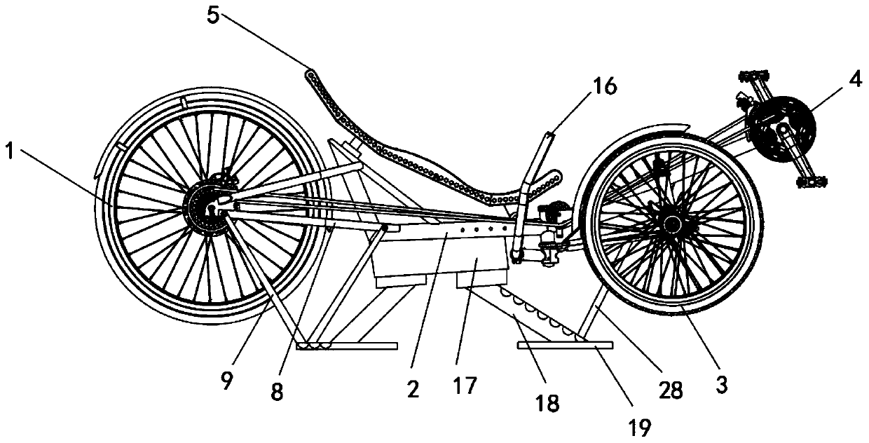 Adjustable walking assisting device for elderly rehabilitation nursing and working method thereof