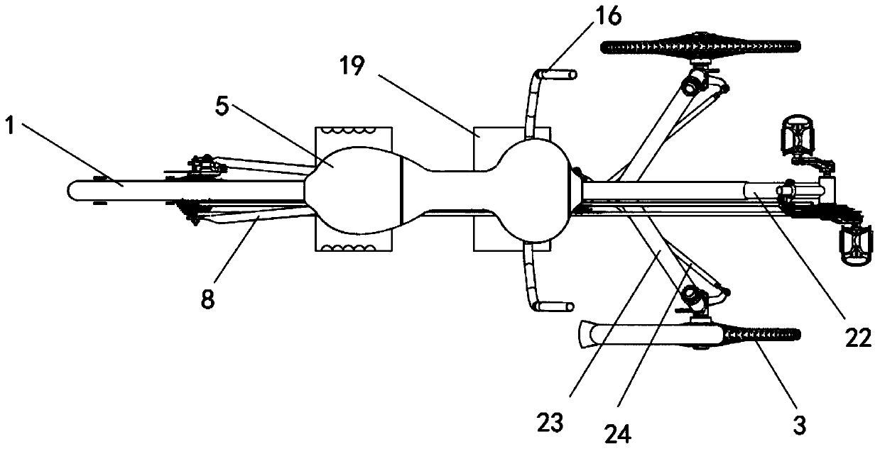 Adjustable walking assisting device for elderly rehabilitation nursing and working method thereof