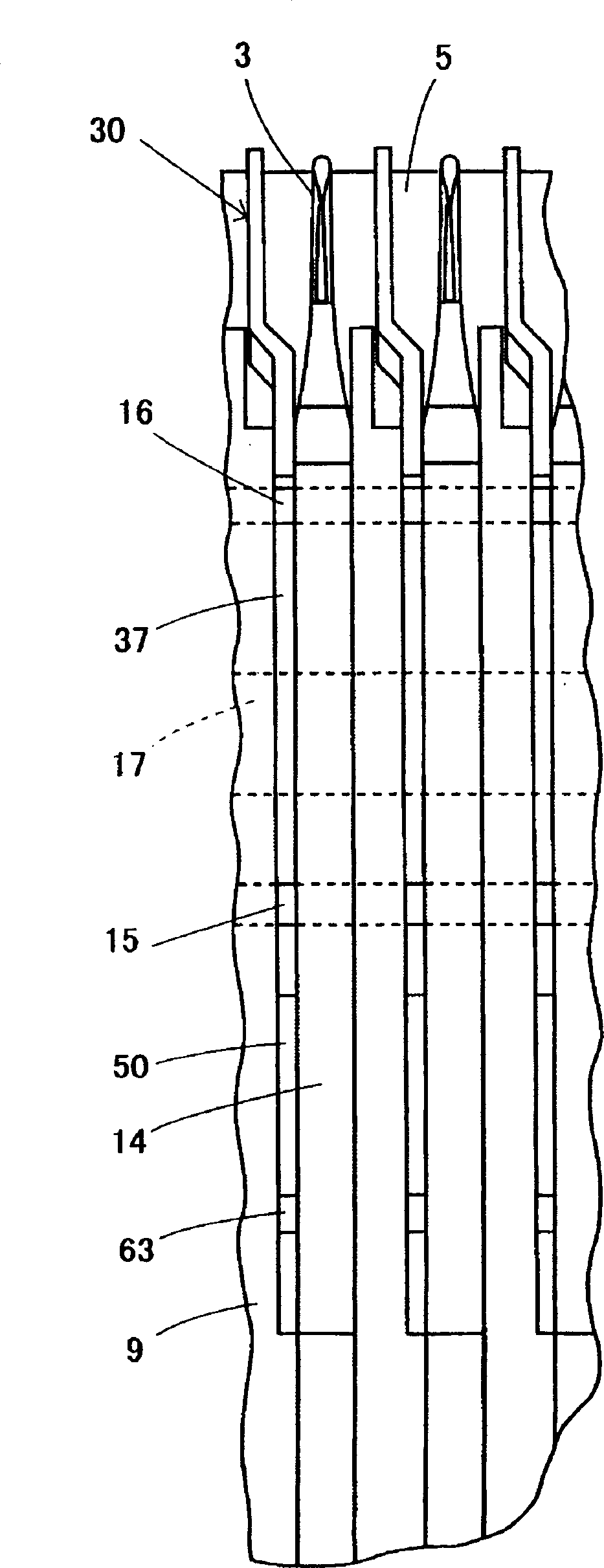 Sinker device of flat knitting machine