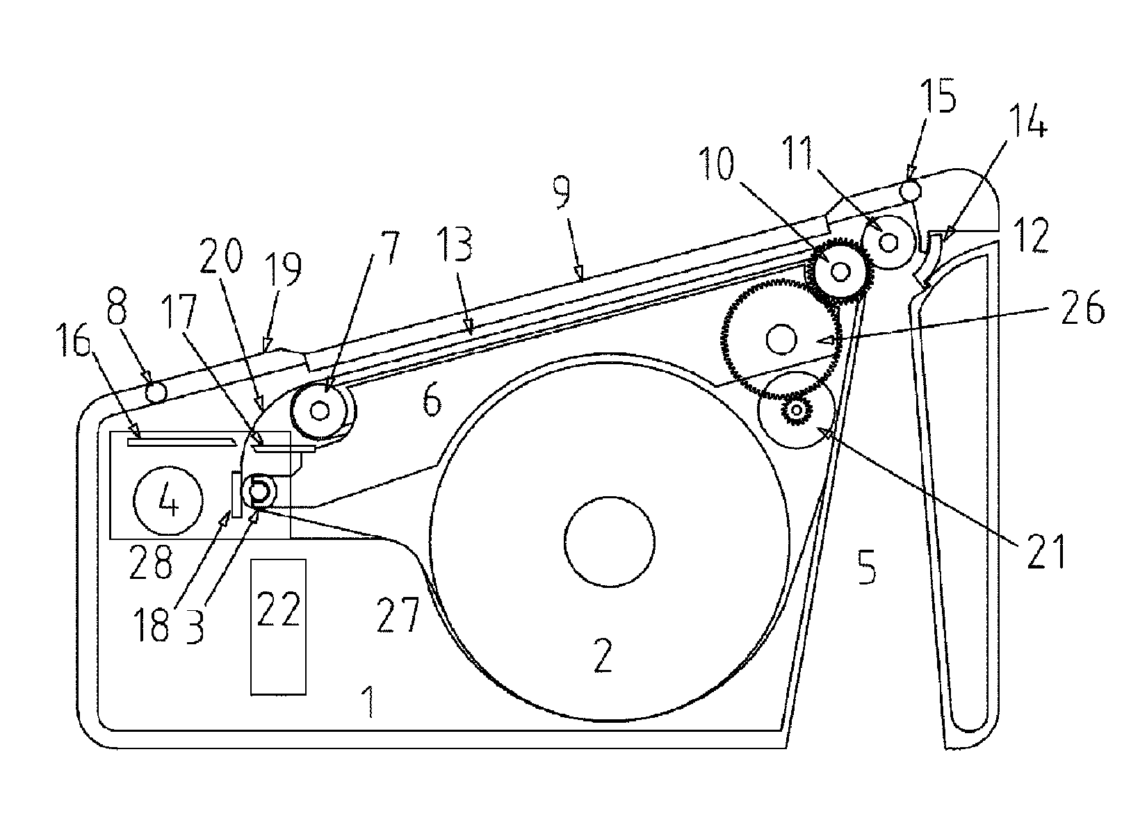 Thermal printing device for electronic voting apparatus