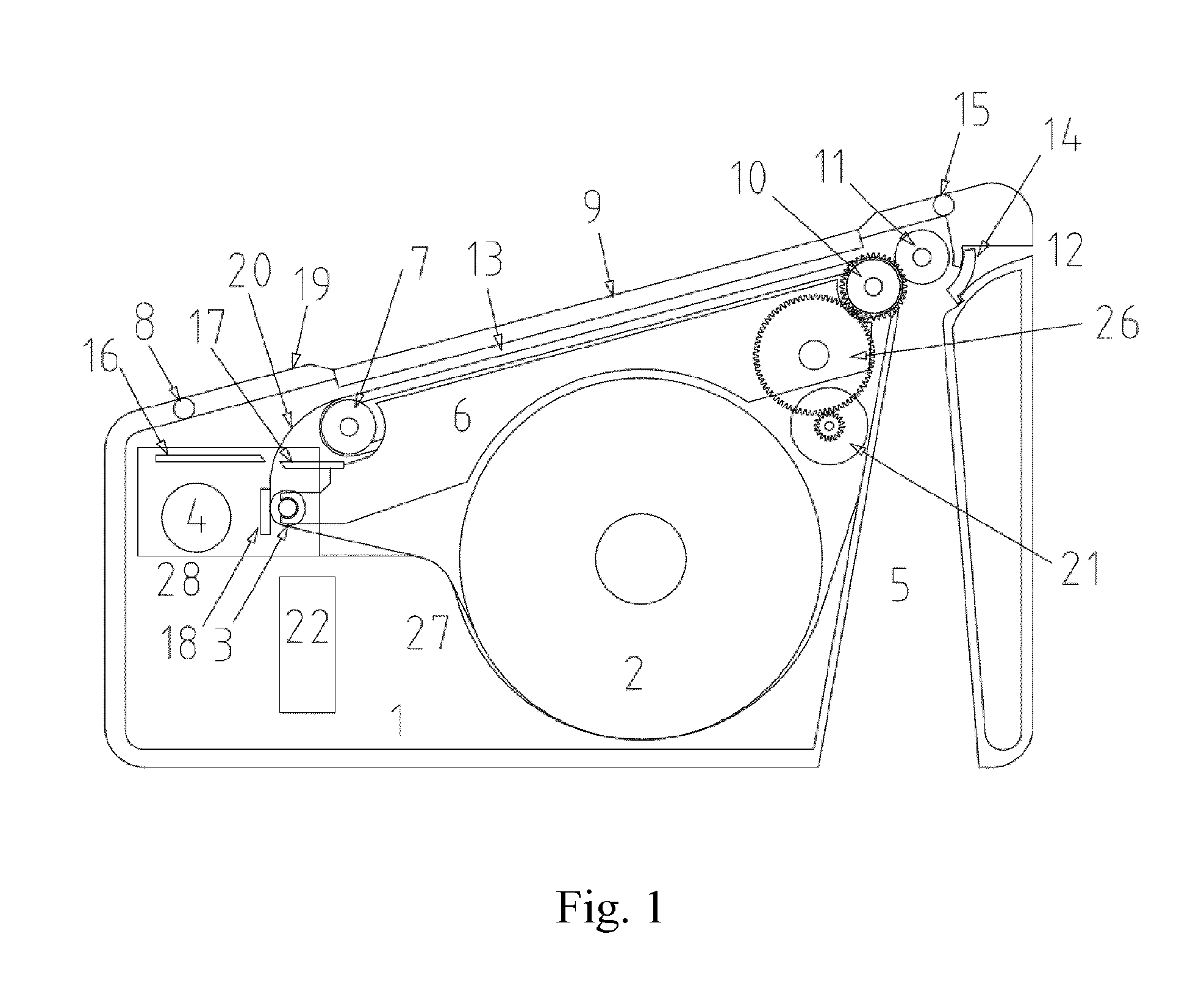 Thermal printing device for electronic voting apparatus