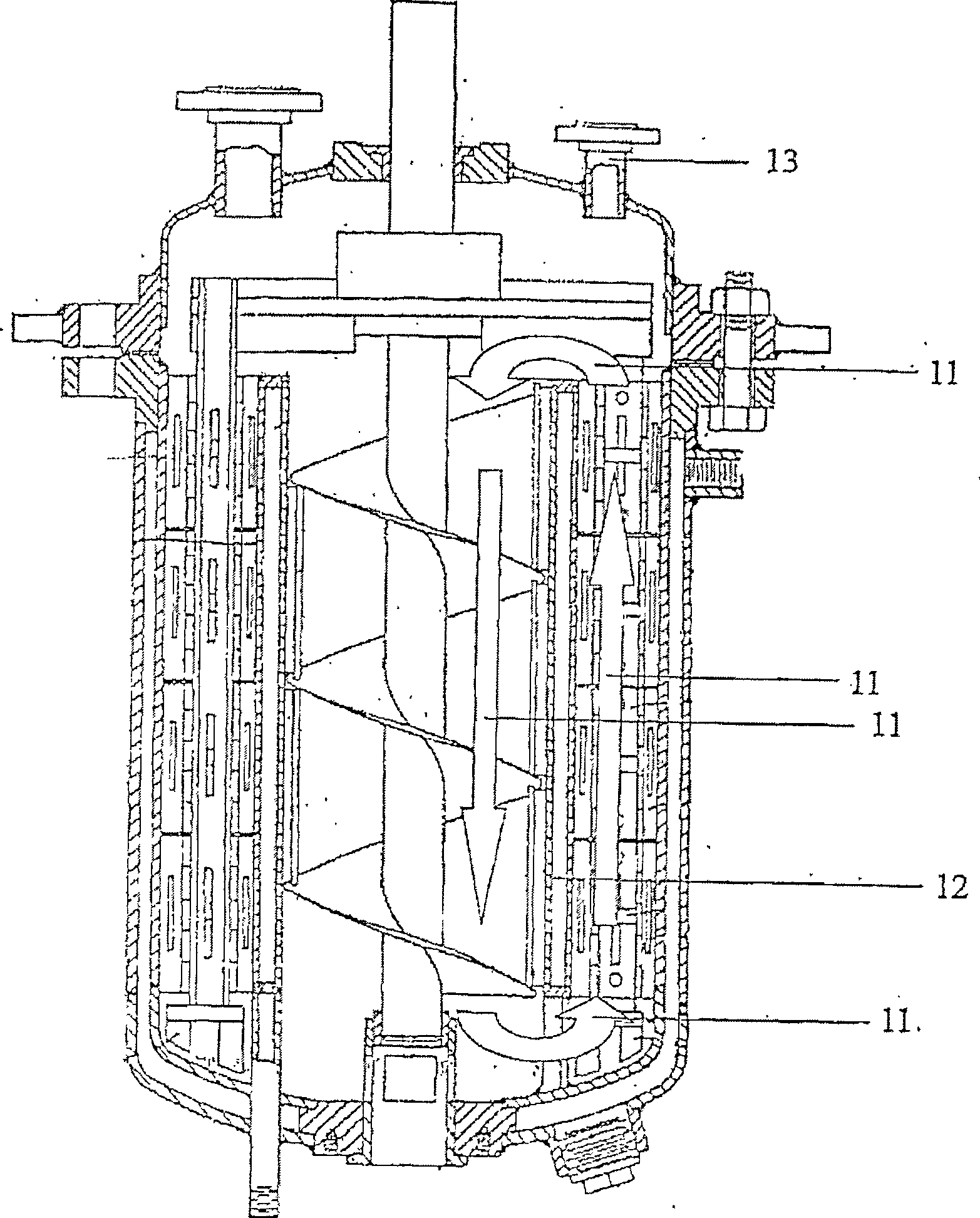 Macromolecular polymerization reaction trough