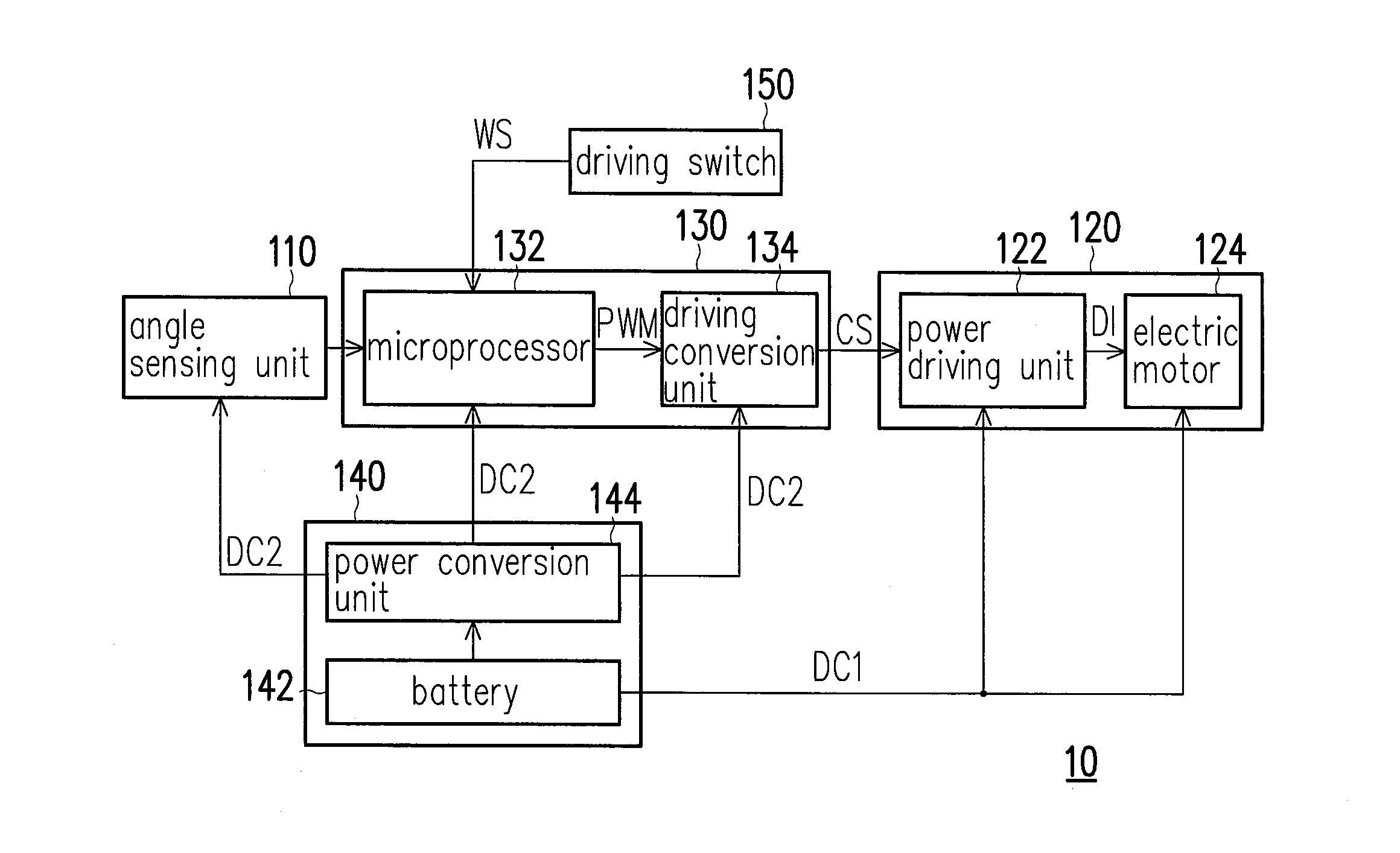Electric power assist device and driving method for electric vehicle