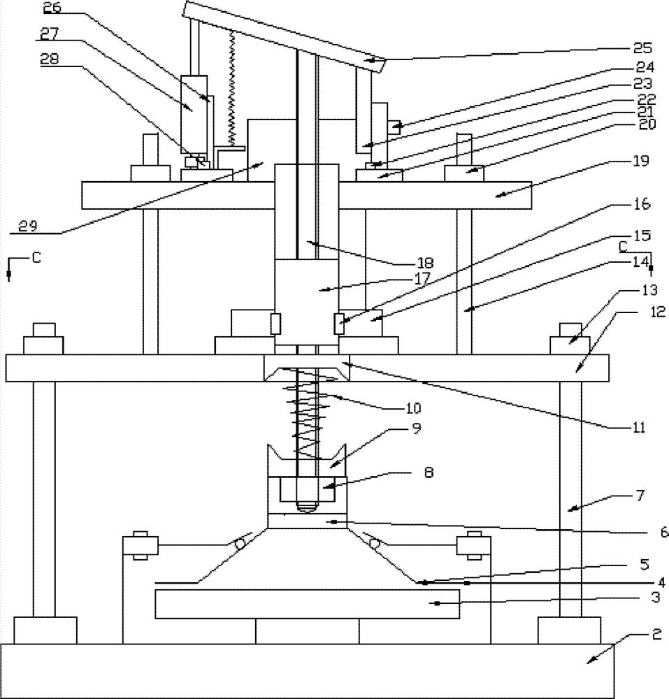 Execution mechanism for dry-type dual-clutch automatic transmission rack