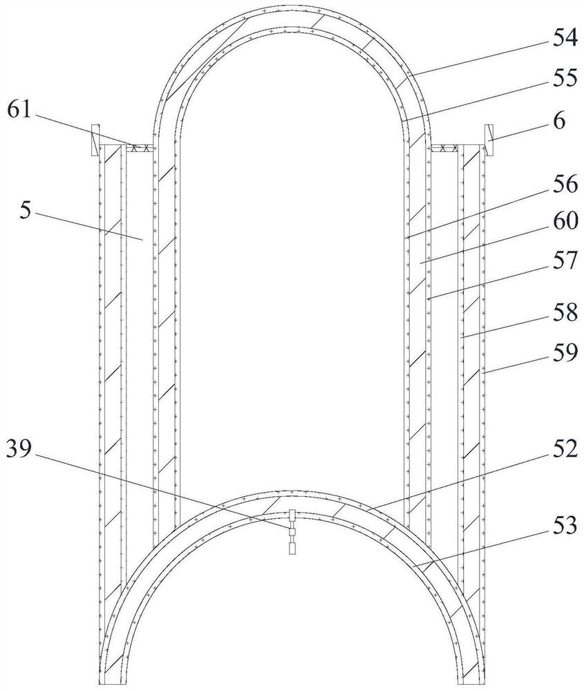 Construction method of concrete arched skeleton slope protection