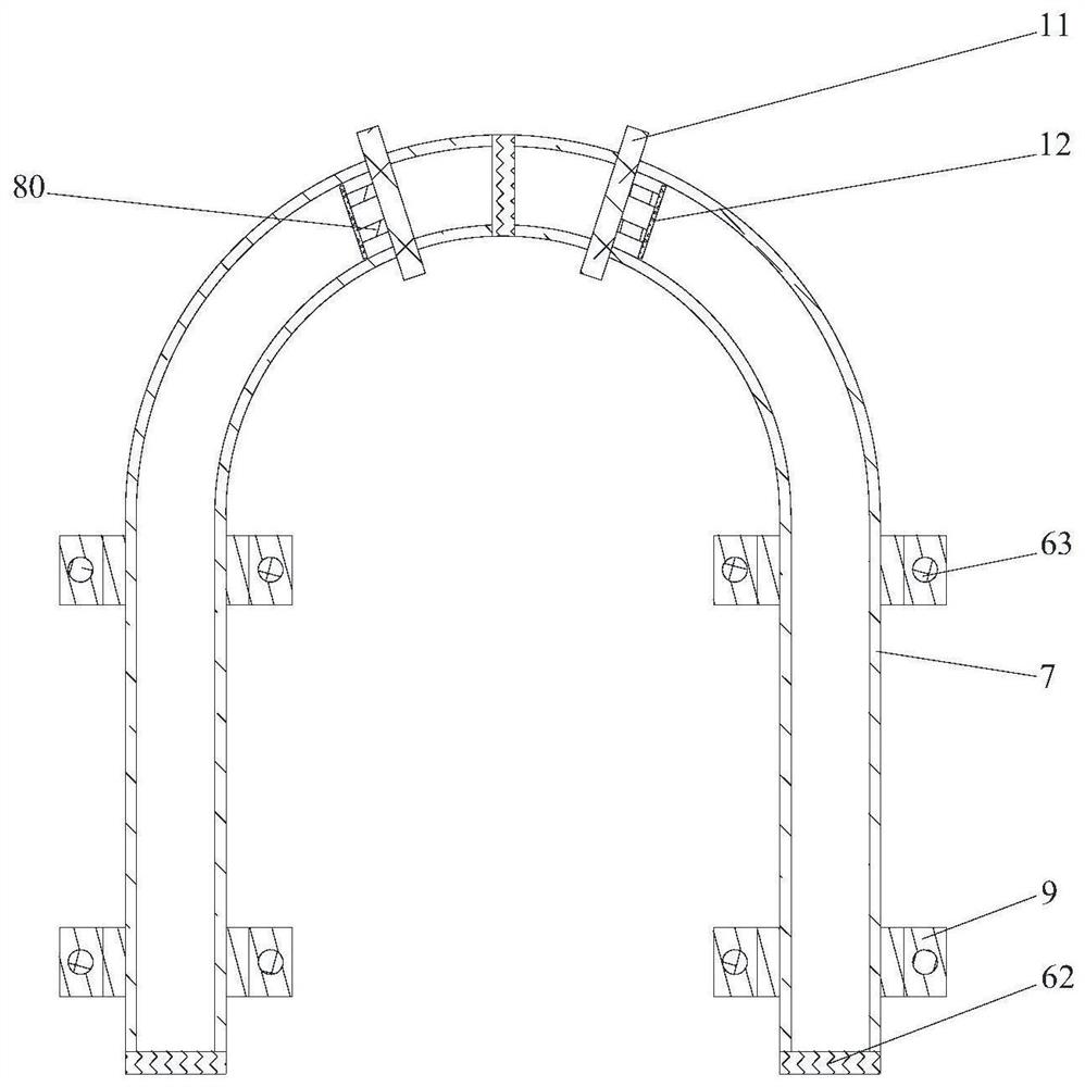Construction method of concrete arched skeleton slope protection
