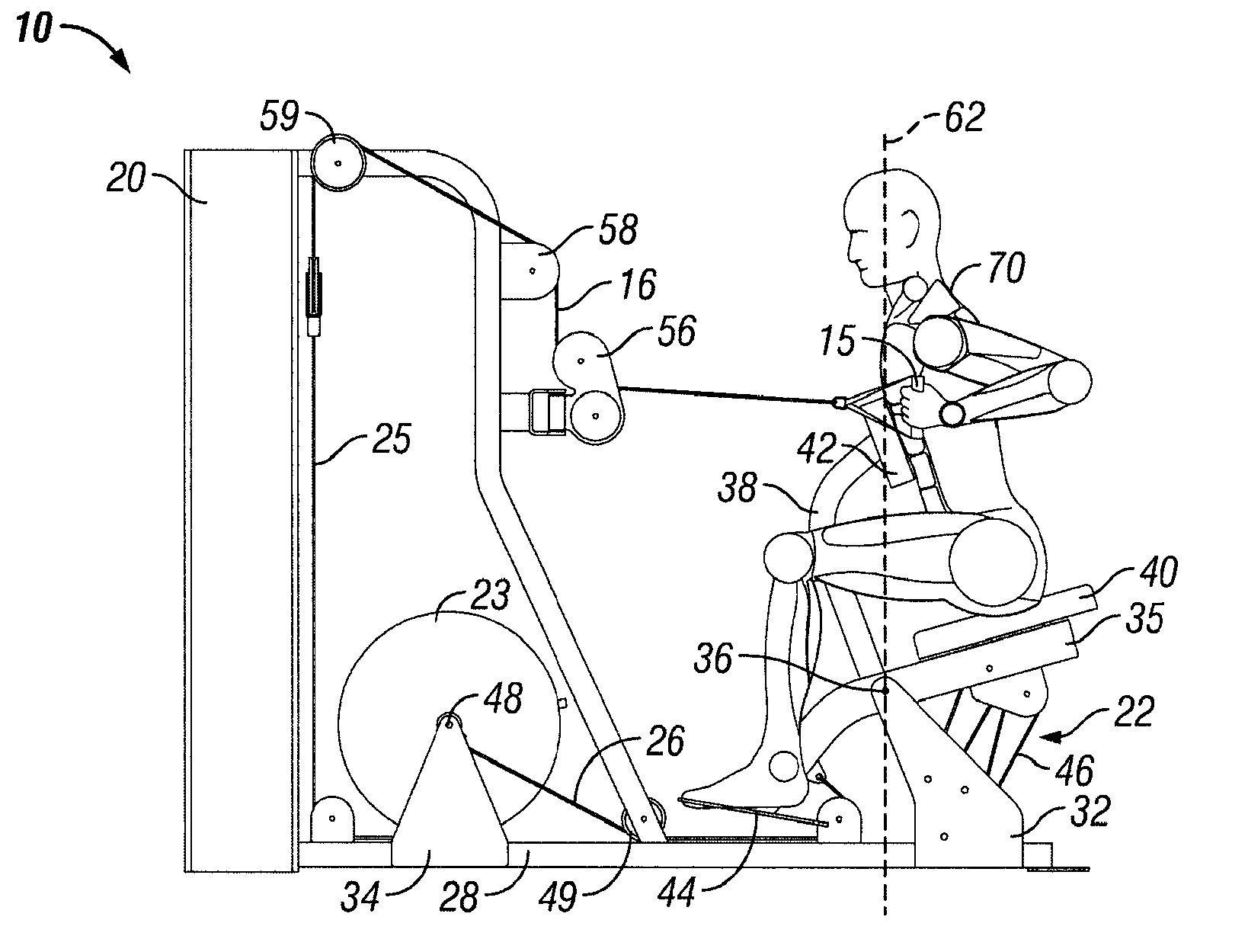 Exercise machine with multi-function user engagement device
