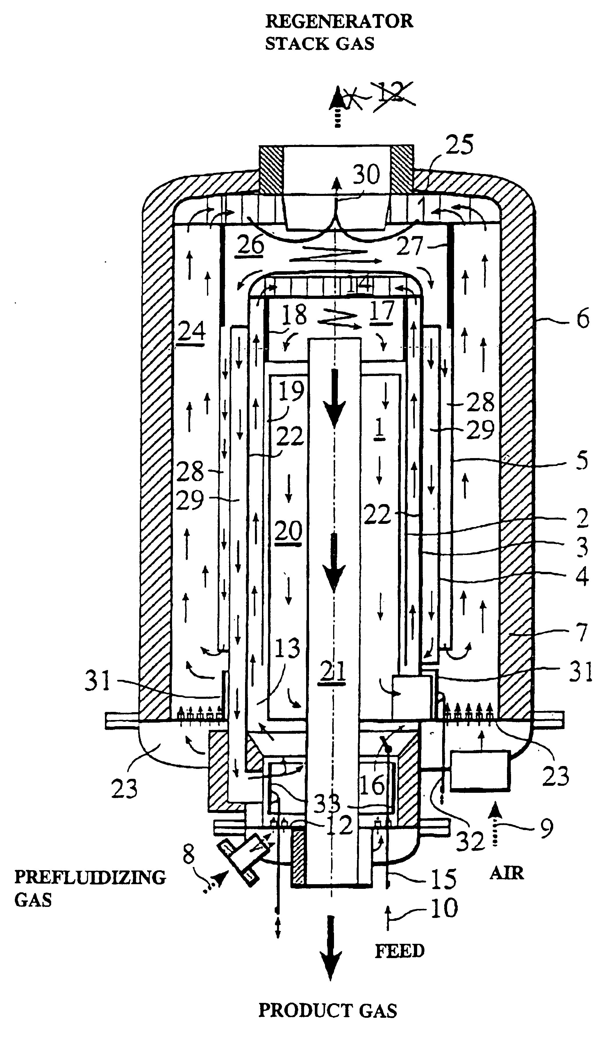 Process for pyrolyzing carbonaceous feedstocks