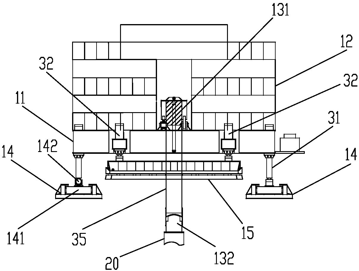 Novel walking type static test platform machine