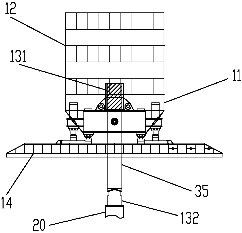 Novel walking type static test platform machine