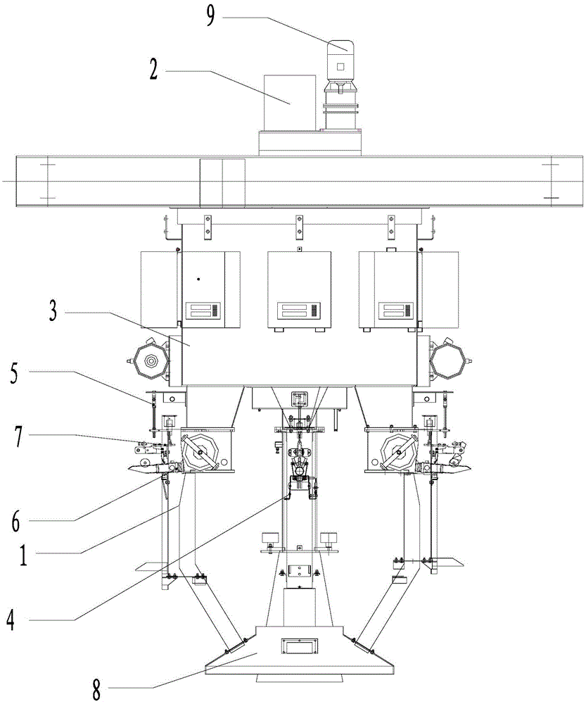 Rotary dry powder packaging machine