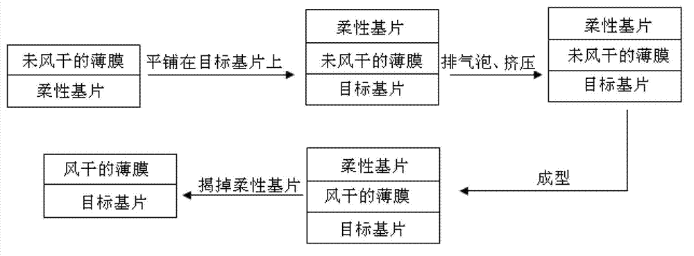 Transfer method of graphene or oxidized graphene thin film