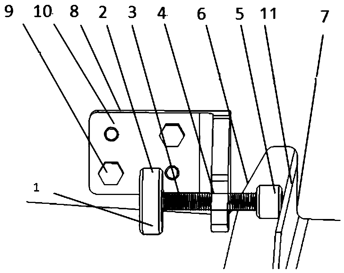 A detachable adjustable truss clamping and positioning device and positioning method