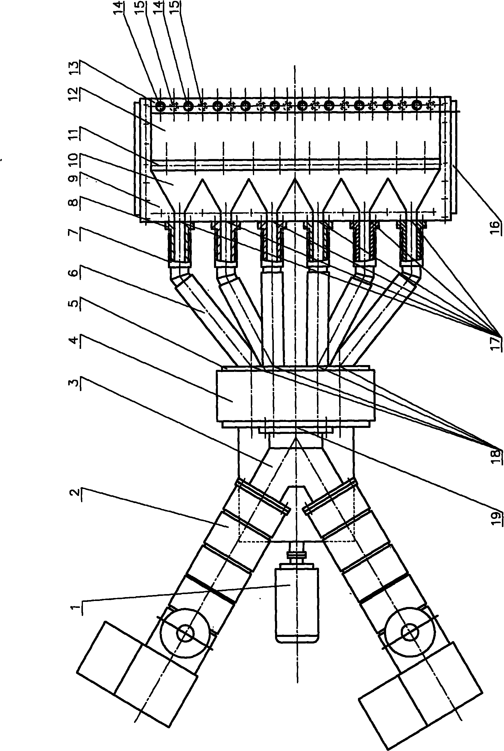 Extrusion moulding apparatus for large-scale macromolecular product and process thereof